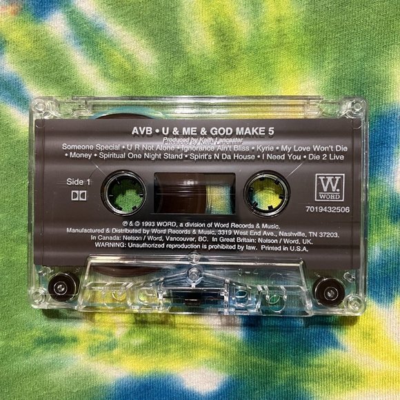 AVB U And Me And God Make 5 Christian Cassette - Picture 2 of 4
